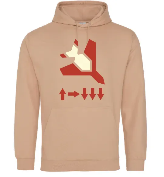 Женская толстовка (худи) Helldivers літак Песочный фото