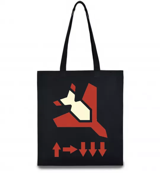 Еко-сумка Helldivers літак Чорний фото