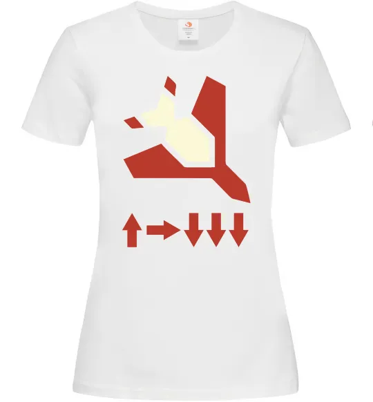 Женская футболка Helldivers літак Белый фото