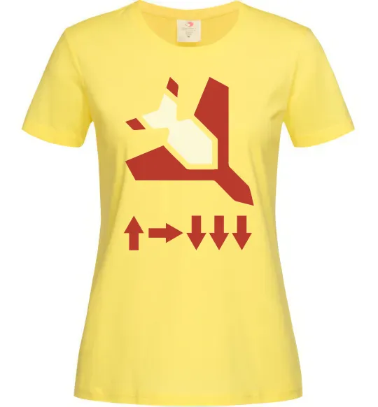 Женская футболка Helldivers літак Лимонный фото