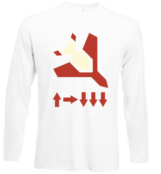 Лонгслив Helldivers літак Белый фото