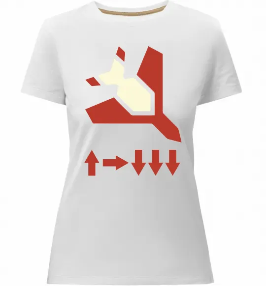 Жіноча преміум футболка Helldivers літак Білий фото