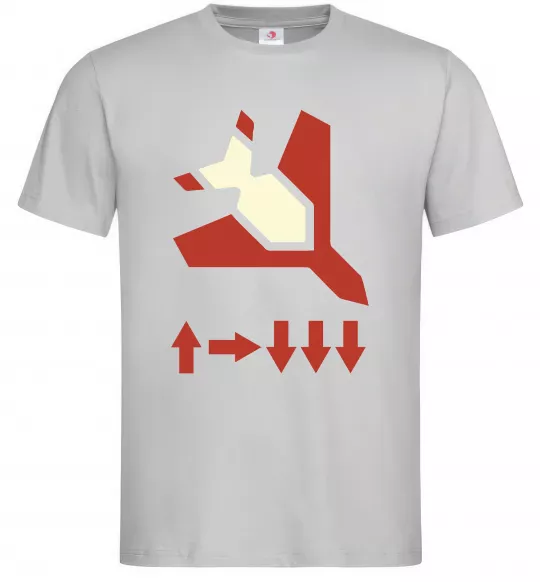 Чоловіча футболка Helldivers літак Сірий фото