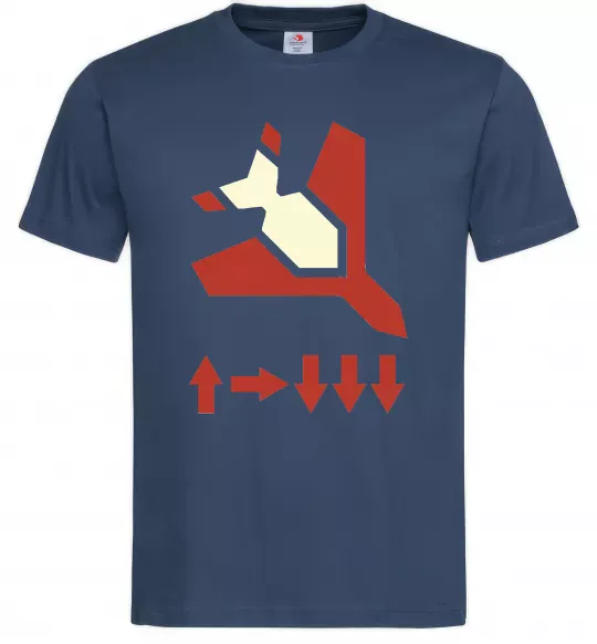 Чоловіча футболка Helldivers літак Темно-синій фото