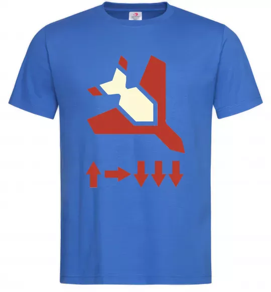 Чоловіча футболка Helldivers літак Яскраво-синій фото