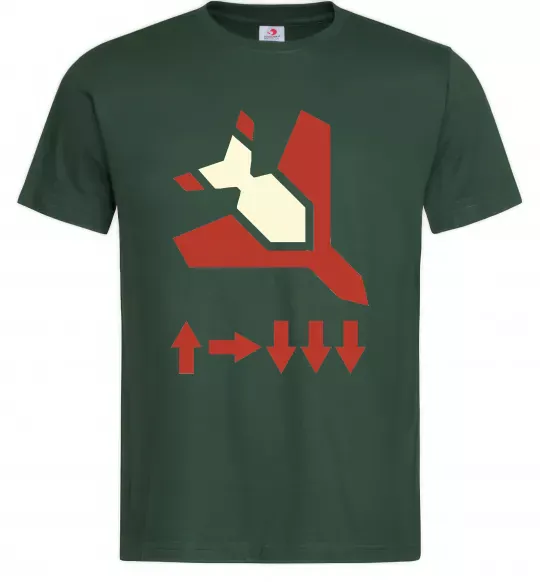 Чоловіча футболка Helldivers літак Темно-зелений фото