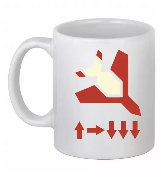 Чашка керамическая Helldivers літак Белый фото