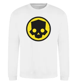 Світшот Helldivers skull Білий фото