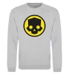 Світшот Helldivers skull Сірий меланж фото