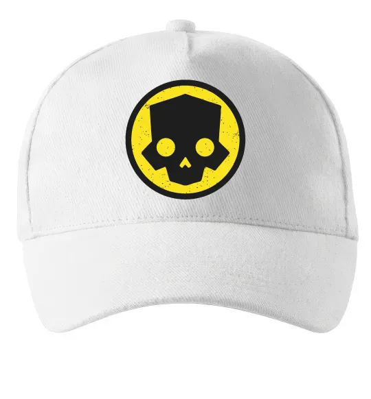 Кепка Helldivers skull Білий фото