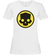 Жіноча футболка Helldivers skull Білий фото