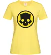 Жіноча футболка Helldivers skull Лимонний фото