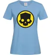 Жіноча футболка Helldivers skull Блакитний фото