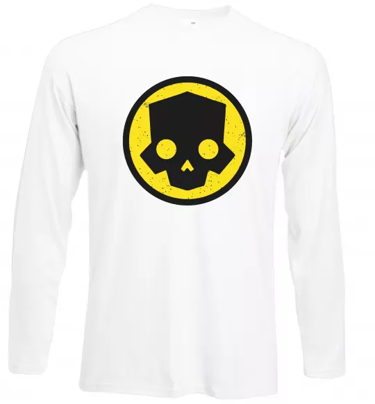 Лонгслив Helldivers skull Белый фото