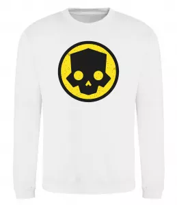 Світшот Helldivers skull Білий фото