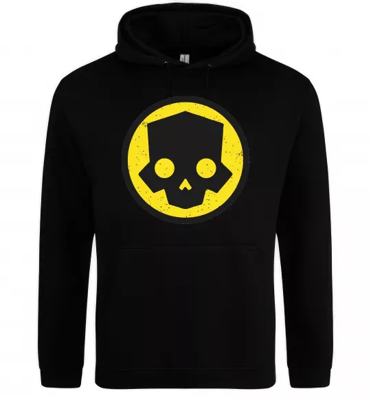 Мужская толстовка (худи) Helldivers skull Черный фото