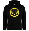 Мужская толстовка (худи) Helldivers skull Черный фото