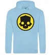 Чоловіча толстовка (худі) Helldivers skull Блакитний фото