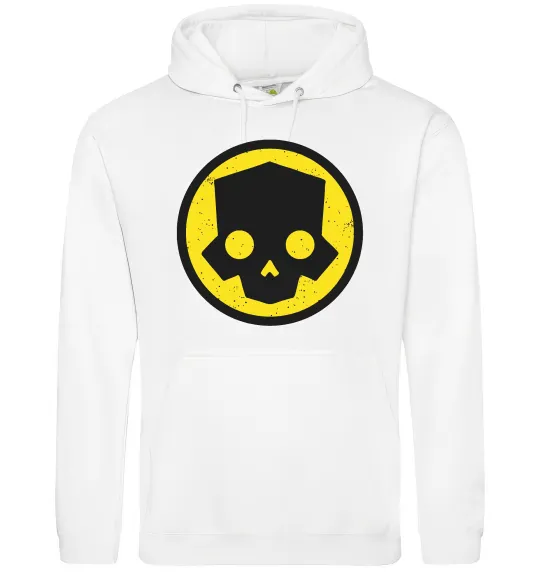 Женская толстовка (худи) Helldivers skull Белый фото