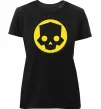 Женская премиум футболка Helldivers skull Черный фото