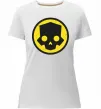 Женская премиум футболка Helldivers skull Белый фото