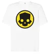 Футболка Оверсайз Helldivers skull Белый фото