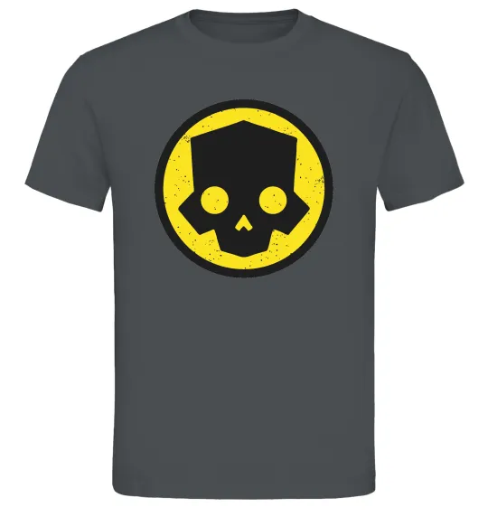 Мужская футболка Helldivers skull Графит фото