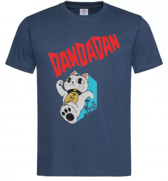 Мужская футболка Turbo Granny's Maneki Neko Темно-синий фото