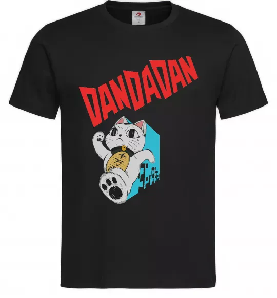 Мужская футболка Turbo Granny's Maneki Neko Черный фото