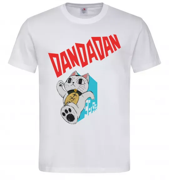 Мужская футболка Turbo Granny's Maneki Neko Белый фото