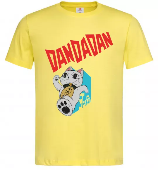 Мужская футболка Turbo Granny's Maneki Neko Лимонный фото