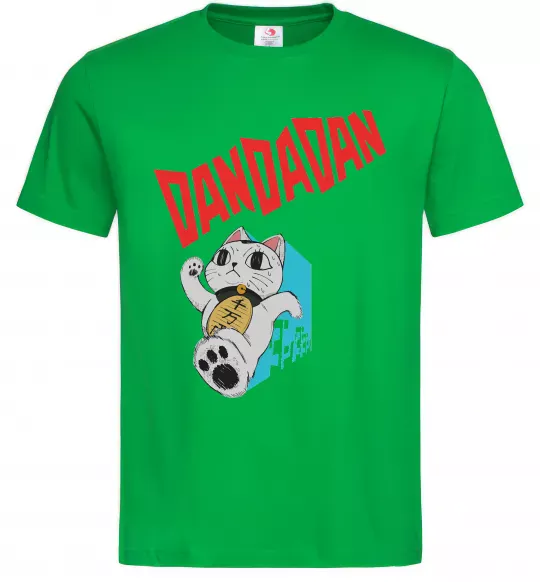 Мужская футболка Turbo Granny's Maneki Neko Зеленый фото