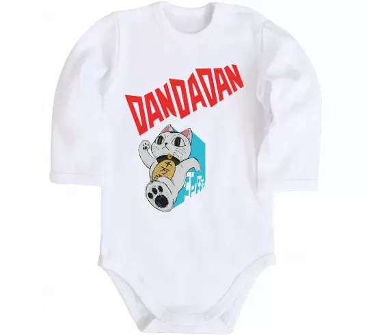 Дитячий бодік Turbo Granny's Maneki Neko Білий фото