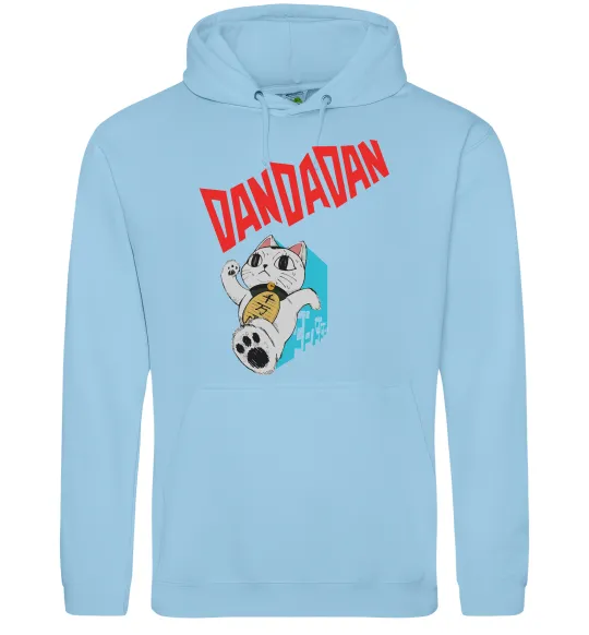 Чоловіча толстовка (худі) Turbo Granny's Maneki Neko Блакитний фото