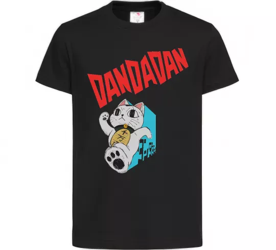 Детская футболка Turbo Granny's Maneki Neko Черный фото