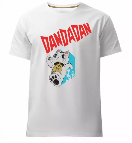 Чоловіча преміум футболка Turbo Granny's Maneki Neko Білий фото