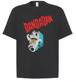 Футболка Оверсайз Turbo Granny's Maneki Neko Черный фото