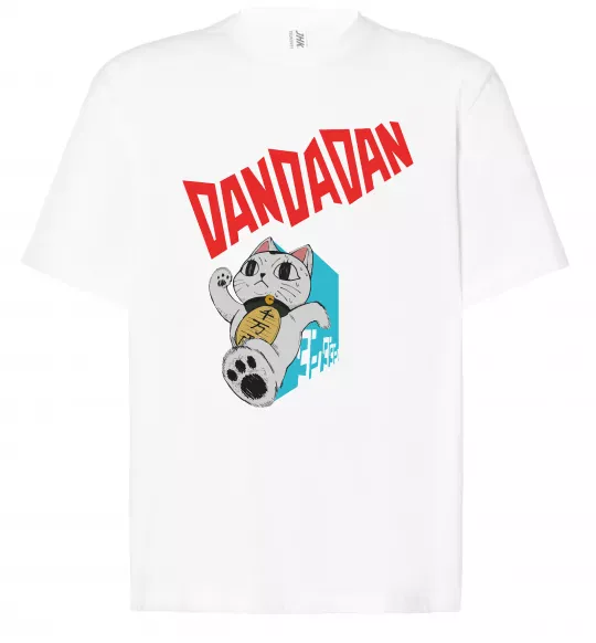 Футболка Оверсайз Turbo Granny's Maneki Neko Белый фото