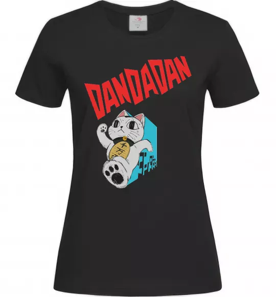 Женская футболка Turbo Granny's Maneki Neko Черный фото