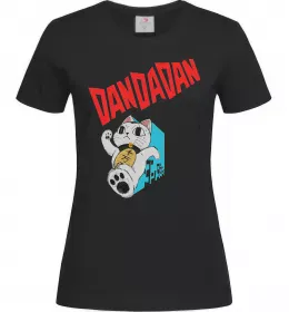 Женская футболка Turbo Granny's Maneki Neko Черный фото