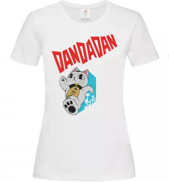 Женская футболка Turbo Granny's Maneki Neko Белый фото