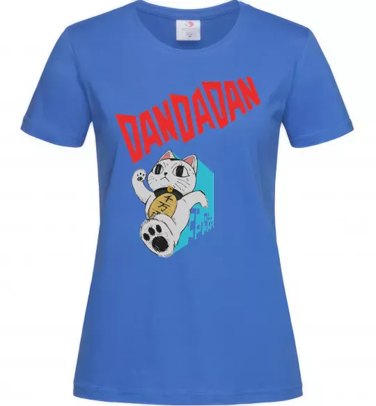 Женская футболка Turbo Granny's Maneki Neko Ярко-синий фото