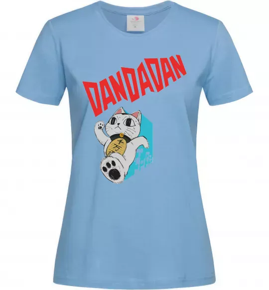 Женская футболка Turbo Granny's Maneki Neko Голубой фото