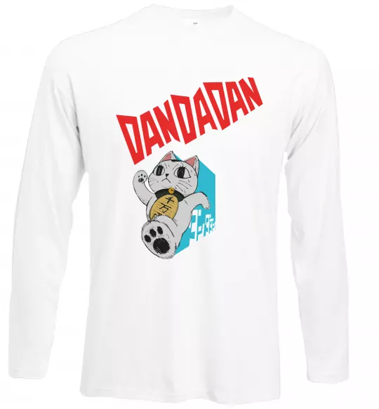 Лонгслив Turbo Granny's Maneki Neko Белый фото