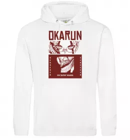 Женская толстовка (худи) Okarun Белый фото