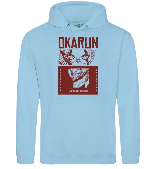 Жіноча толстовка (худі) Okarun Блакитний фото