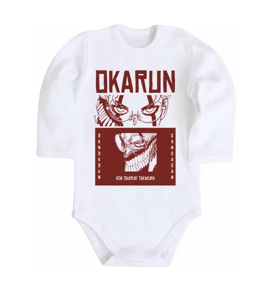 Дитячий бодік Okarun Білий фото