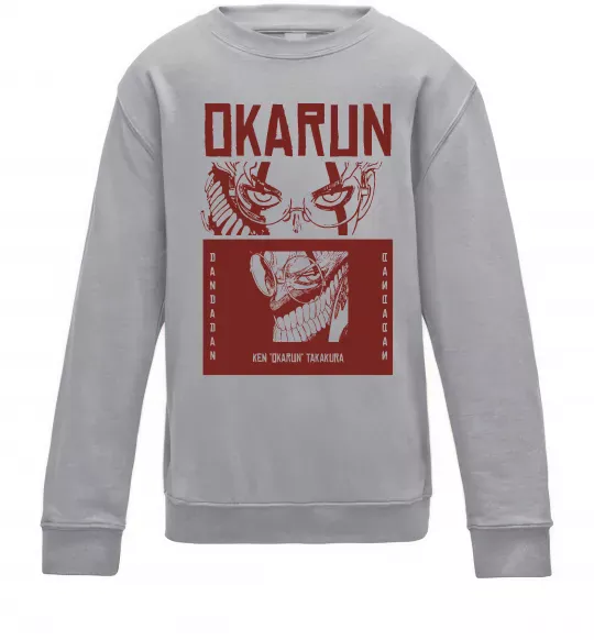 Детский Свитшот Okarun Серый меланж фото