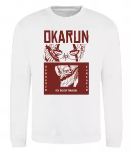 Світшот Okarun Білий фото