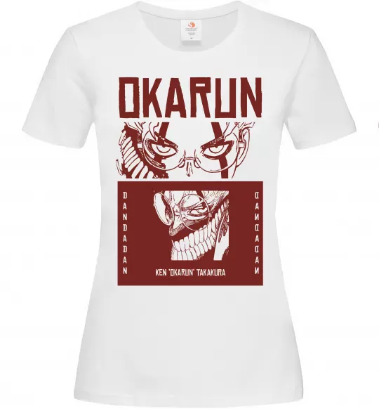 Женская футболка Okarun Белый фото